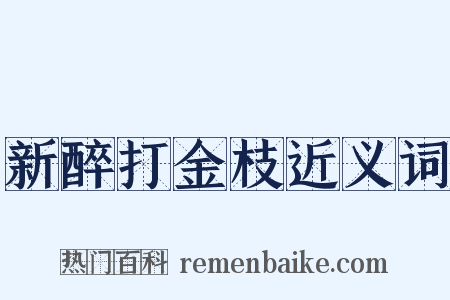 新醉打金枝近义词是什么意思的图片